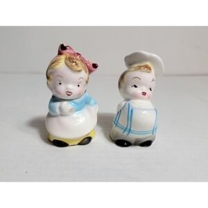 Vintage Shawnee Pottery Chef & Cook Salt & Pepper Shaker Ceramic Japan